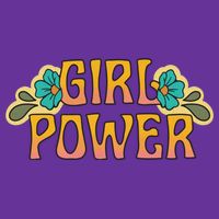 Girl Power Tropical Retro Feminist Toddler Hoodie