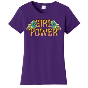 Girl Power Tropical Retro Feminist Women's T-Shirt