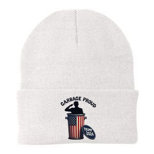 Garbage Proud To Be Garbage Vote Trump Supporters Gift Knit Cap Winter Beanie