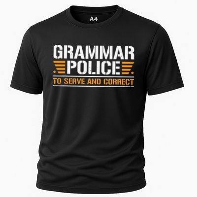 Grammar Police To Serve And Correct Teachers Grammar Performance Shirt