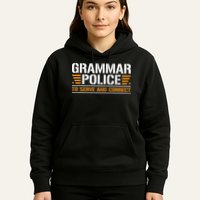 Grammar Police To Serve And Correct Teachers Grammar Hoodie