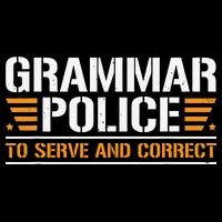 Grammar Police To Serve And Correct Teachers Grammar Backpack