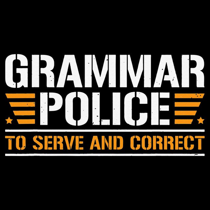 Grammar Police To Serve And Correct Teachers Grammar Backpack