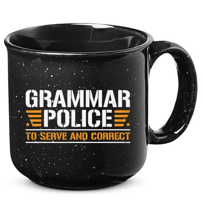 Grammar Police To Serve And Correct Teachers Grammar 15oz Campfire Ceramic Mug