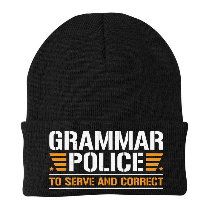 Grammar Police To Serve And Correct Teachers Grammar Beanie