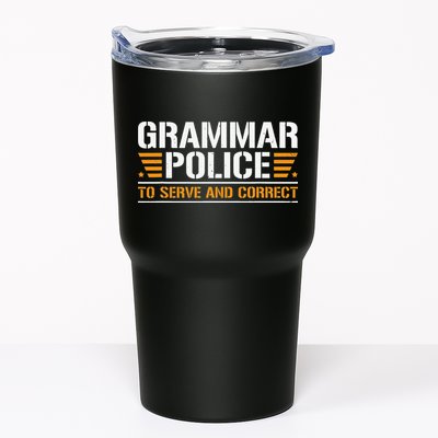 Grammar Police To Serve And Correct Teachers Grammar Tumbler