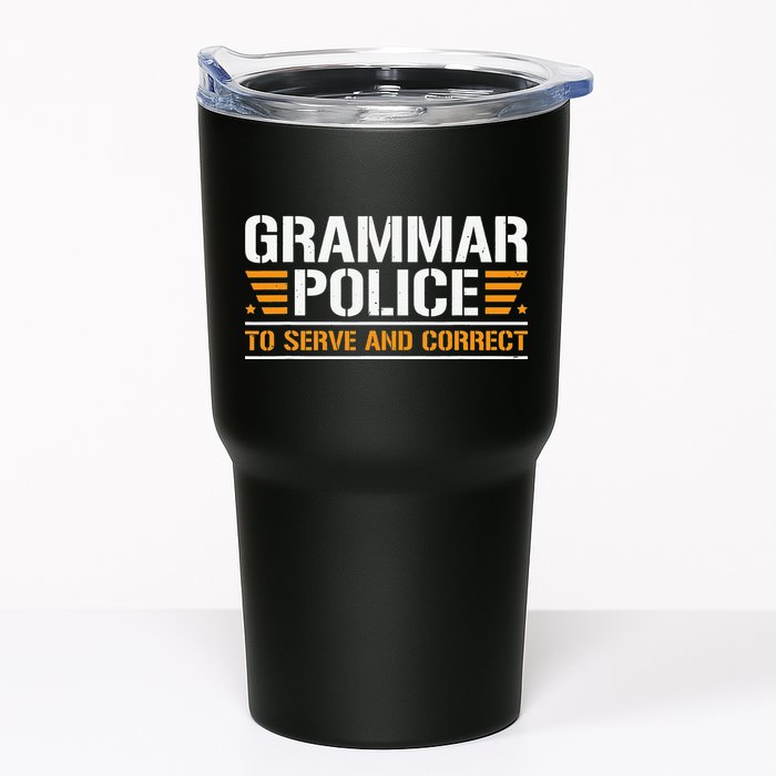 Grammar Police To Serve And Correct Teachers Grammar Tumbler