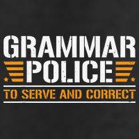 Grammar Police To Serve And Correct Teachers Grammar 25L Jumbo Tote