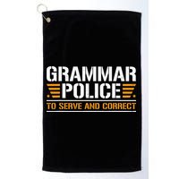 Grammar Police To Serve And Correct Teachers Grammar Golf Towel