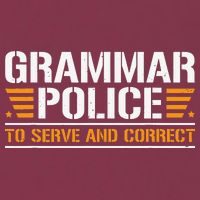 Grammar Police To Serve And Correct Teachers Grammar 16oz Travel Tumbler