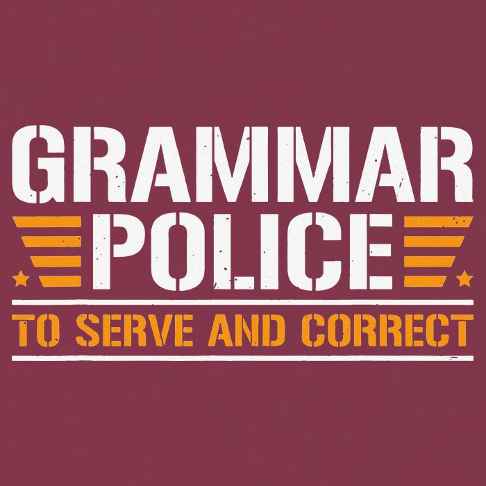 Grammar Police To Serve And Correct Teachers Grammar 16oz Travel Tumbler