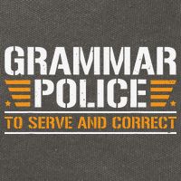 Grammar Police To Serve And Correct Teachers Grammar Cotton Canvas Backpack