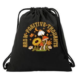 Grow Positive Thoughts Drawstring Bag