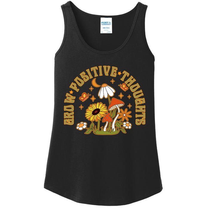 Grow Positive Thoughts Ladies Essential Tank