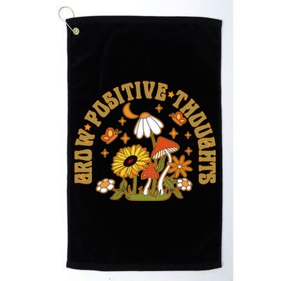 Grow Positive Thoughts Platinum Collection Golf Towel