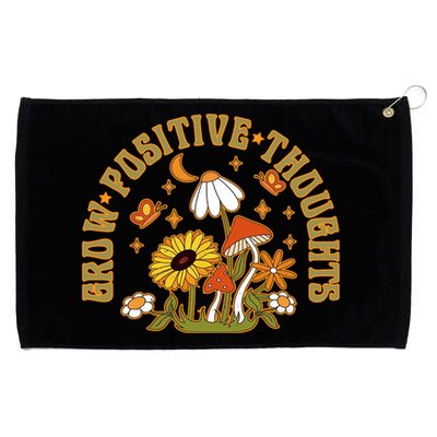 Grow Positive Thoughts Grommeted Golf Towel