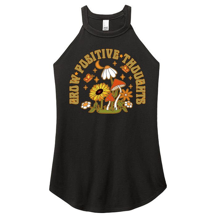 Grow Positive Thoughts Women's Perfect Tri Rocker Tank