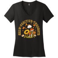 Grow Positive Thoughts Women's V-Neck T-Shirt