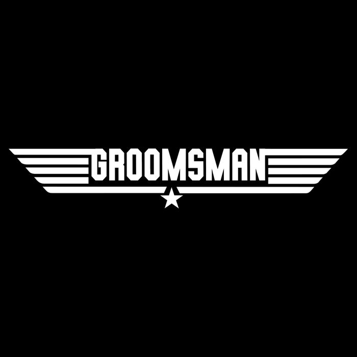 Groomsman Pilot Theme Stripe Pom Pom Beanie