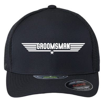 Groomsman Pilot Theme Flexfit Unipanel Trucker Cap