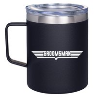 Groomsman Pilot Theme 12oz Stainless Steel Coffee Mug
