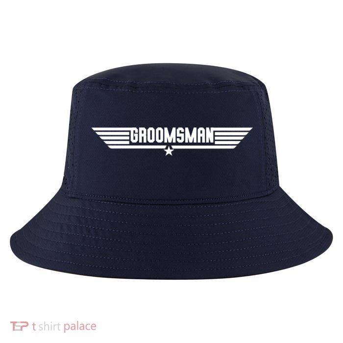 Groomsman Pilot Theme Cool Comfort Performance Bucket Hat