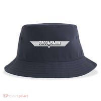 Groomsman Pilot Theme Sustainable Bucket Hat