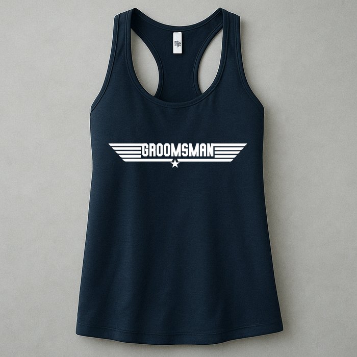 Groomsman Pilot Theme Womens Tank Top