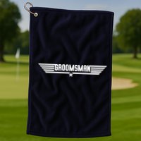 Groomsman Pilot Theme Golf Towel