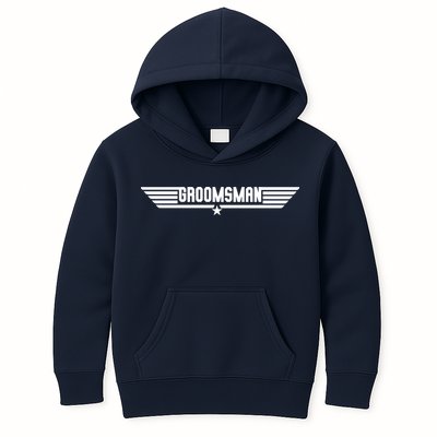 Groomsman Pilot Theme Kids Hoodie