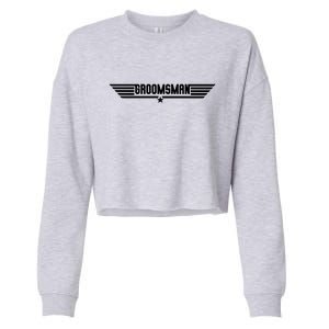 Groomsman Pilot Theme Cropped Pullover Crew