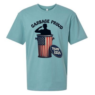 Garbage Proud To Be Garbage Vote Trump Supporters Sueded Cloud Jersey T-Shirt