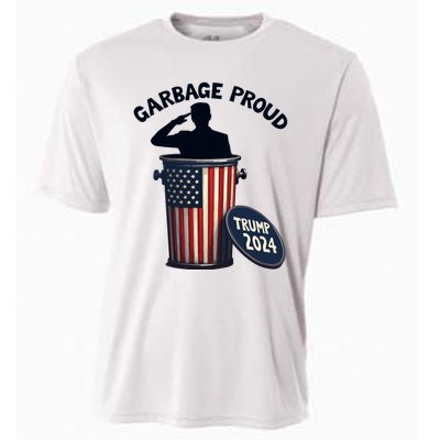 Garbage Proud To Be Garbage Vote Trump Supporters Cooling Performance Crew T-Shirt