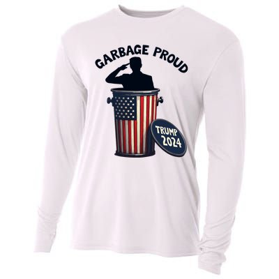 Garbage Proud To Be Garbage Vote Trump Supporters Cooling Performance Long Sleeve Crew