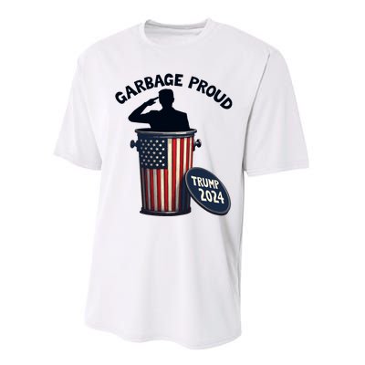 Garbage Proud To Be Garbage Vote Trump Supporters Performance Sprint T-Shirt