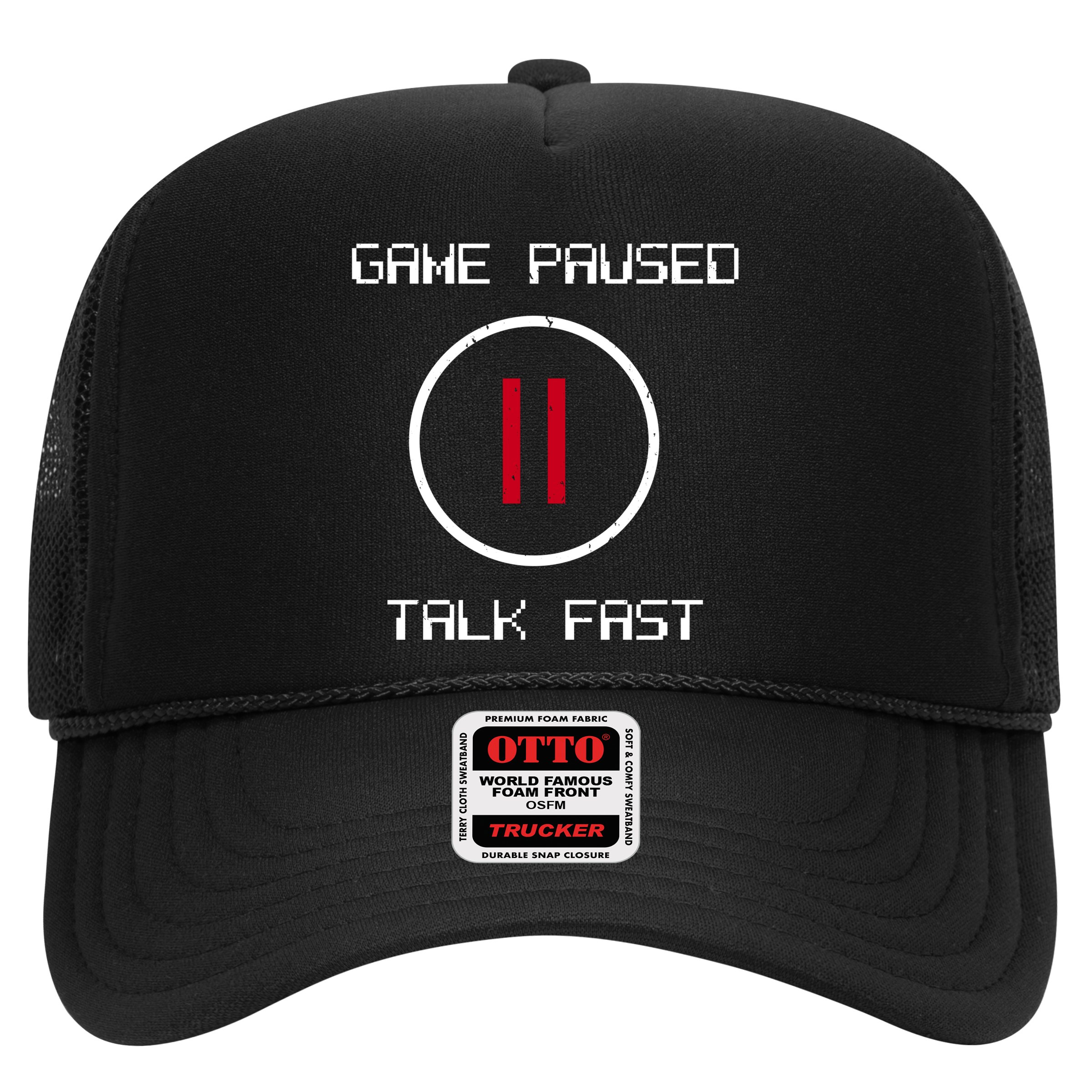 Game Paused Talk Fast Funny Hat