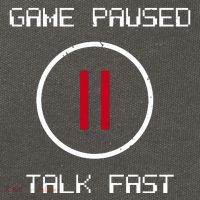 Game Paused Talk Fast Funny Cotton Canvas Backpack