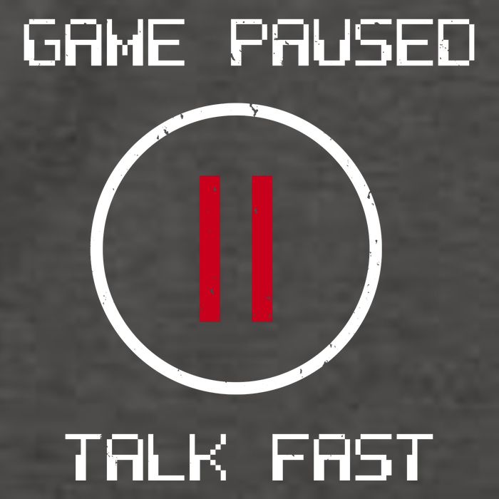 Game Paused Talk Fast Funny Vector Backpack