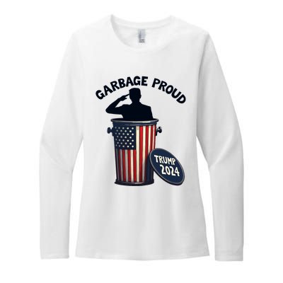 Garbage Proud To Be Garbage Vote Trump Supporters Womens CVC Long Sleeve Shirt