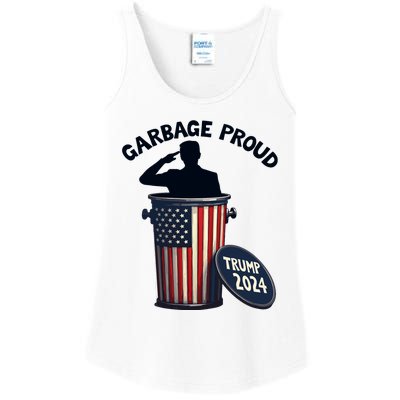 Garbage Proud To Be Garbage Vote Trump Supporters Ladies Essential Tank