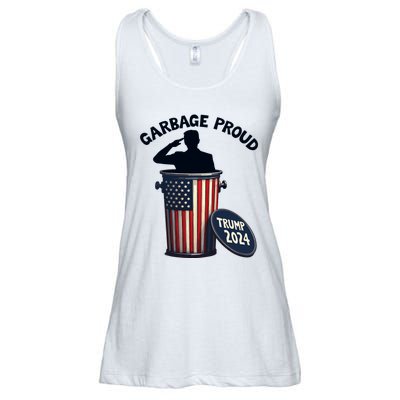 Garbage Proud To Be Garbage Vote Trump Supporters Ladies Essential Flowy Tank