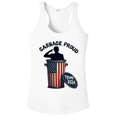 Garbage Proud To Be Garbage Vote Trump Supporters Ladies PosiCharge Competitor Racerback Tank