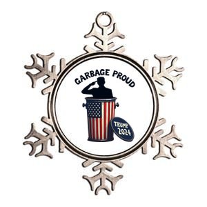 Garbage Proud To Be Garbage Vote Trump Supporters Metallic Star Ornament