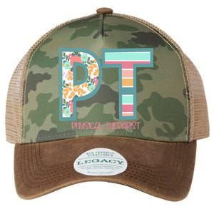 Groovy Physical Therapy PT Physical Therapist Back To School Legacy Tie Dye Trucker Hat