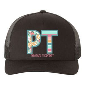 Groovy Physical Therapy PT Physical Therapist Back To School Yupoong Adult 5-Panel Trucker Hat