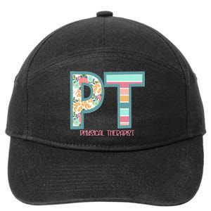 Groovy Physical Therapy PT Physical Therapist Back To School 7-Panel Snapback Hat