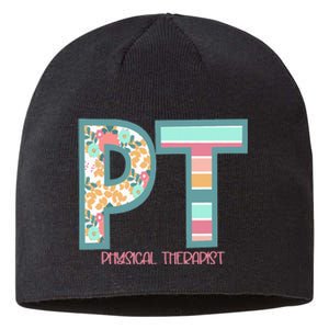 Groovy Physical Therapy PT Physical Therapist Back To School Sustainable Beanie