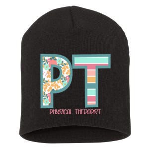 Groovy Physical Therapy PT Physical Therapist Back To School Short Acrylic Beanie