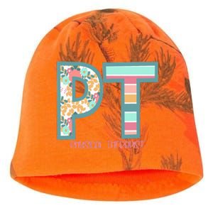 Groovy Physical Therapy PT Physical Therapist Back To School Kati - Camo Knit Beanie