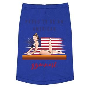 Gymnastics Proud To Be An American Gymnast Meaningful Gift Doggie Tank